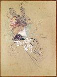 La femme au boa noir-Henri de Toulouse-Lautrec-Giclee Print