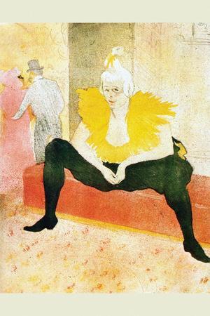 La femme au boa noir de Henri de Toulouse-Lautrec - Reproduction