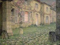 House with Roses at Dusk, C.1928-Henri Eugene Augustin Le Sidaner-Giclee Print