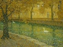 The Pond at Versailles in Autumn; Le Bassin a Versailles En Automne-Henri Eugene Augustin Le Sidaner-Giclee Print