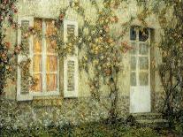 Gartenhaus Und Sonnenblumen-Henri Eugene Augustin Le Sidaner-Giclee Print