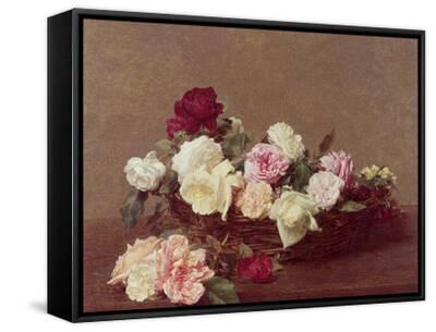 A Basket of Roses, 1890 Premium Giclee Print - Henri Fantin-Latour