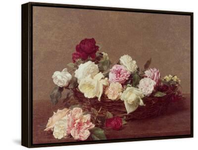 A Basket of Roses, 1890 Giclee Print - Henri Fantin-Latour | Art.com