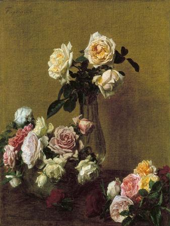 Fantin-Latour: Roses, 1884' Giclee Print - Henri Fantin-Latour