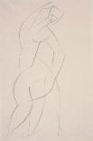 Untitled (Study for Red Stone Dancer), 1912 (Pencil on Paper)-Henri Gaudier-brzeska-Giclee Print