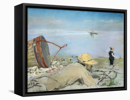 Henri Guerard Relaxing on the Beach-Eva Gonzales-Framed Premier Image Canvas