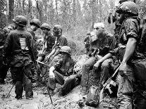 Vietnam War US Troops-Henri Huet-Framed Premier Image Canvas