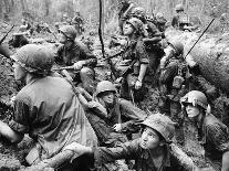 Vietnam War US Troops-Henri Huet-Framed Premier Image Canvas