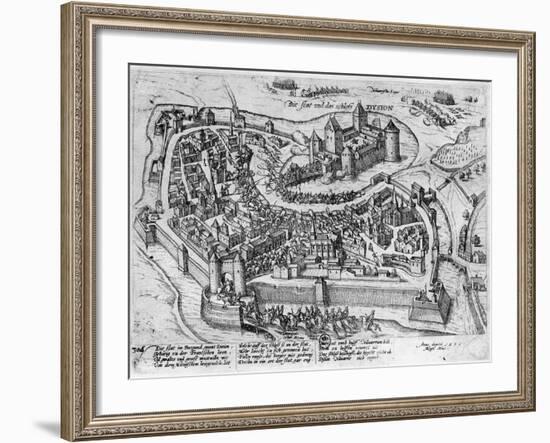 Henri IV (1553-1610) Entering Dijon-null-Framed Giclee Print