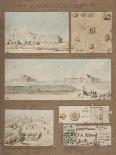 Six Views and Drawings of Lake Natron in Libya-Henri Joseph Redoute-Giclee Print