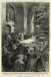 The Shrine at Lourdes, in Front of the Sacred Well-Henri Lanos-Giclee Print