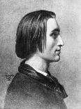 Portrait of Franz Liszt-Henri Lehmann-Framed Art Print
