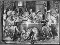 Life of Christ, the Last Supper, Preparatory Study of Tapestry Cartoon-Henri Lerambert-Giclee Print