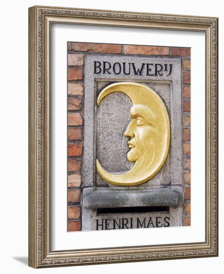 Henri Maes Belgian Beer, Brewery, Old Town, UNESCO World Heritage Site, Bruges, Belgium-Christian Kober-Framed Photographic Print