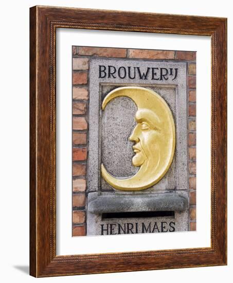 Henri Maes Belgian Beer, Brewery, Old Town, UNESCO World Heritage Site, Bruges, Belgium-Christian Kober-Framed Photographic Print