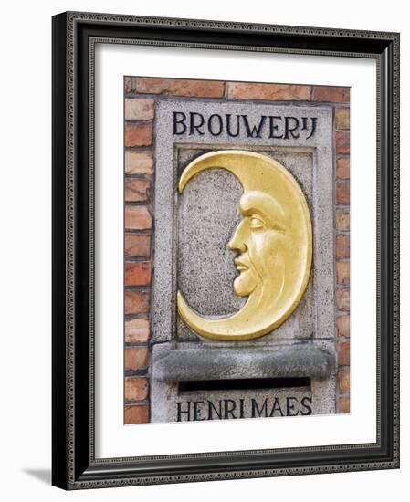 Henri Maes Belgian Beer, Brewery, Old Town, UNESCO World Heritage Site, Bruges, Belgium-Christian Kober-Framed Photographic Print