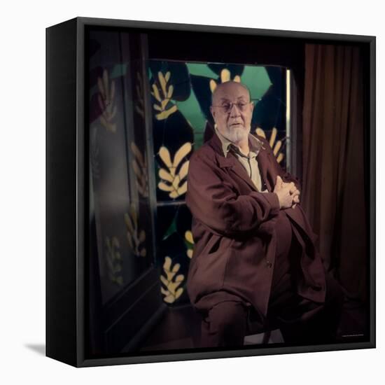 Henri Matisse at His Home in Nice-Gjon Mili-Framed Premier Image Canvas