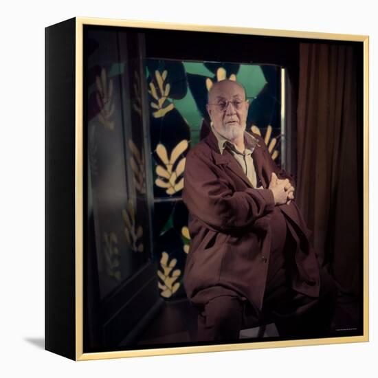 Henri Matisse at His Home in Nice-Gjon Mili-Framed Premier Image Canvas