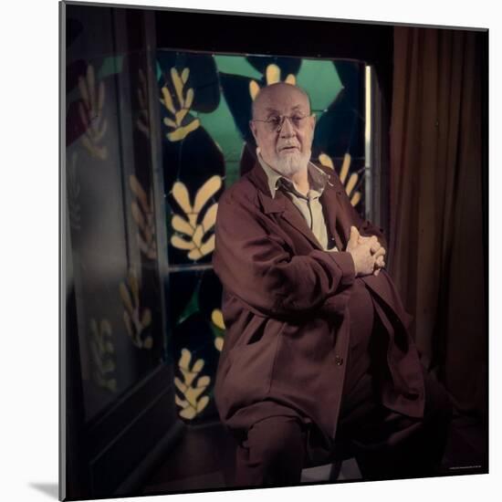 Henri Matisse at His Home in Nice-Gjon Mili-Mounted Premium Photographic Print