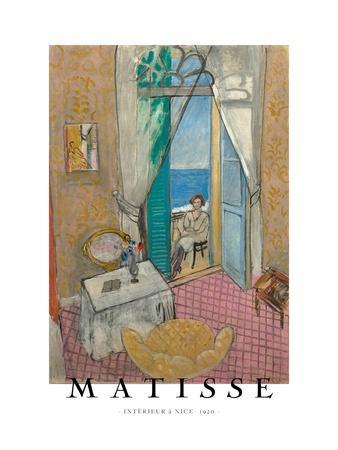 Henri Matisse、INTERIEUR A NICE、画集画、新品額装付 Interieur a Nice' Giclee Print - Henri Matisse | Art.com