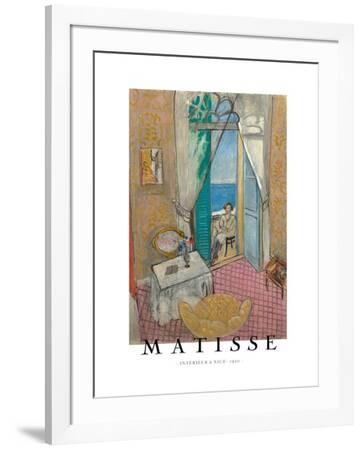 Henri Matisse、INTERIEUR A NICE、画集画、新品額装付 Henri Matisse、INTERIEUR A NICE、画集画、新品額装付 Interior, Nice