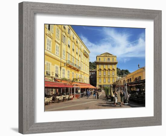 Henri Matisse's House, Place Charles Felix, Cours Saleya Market and Restaurant Area, Old Town, Nice-Peter Richardson-Framed Photographic Print