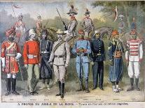Military Uniforms of the British Colonial Army, 1897-Henri Meyer-Giclee Print