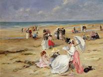 Beach at Courseulles-Henri Michel-Levy-Premier Image Canvas