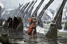 Cardinal Richelieu at the Siege of La Rochelle, 1628-Henri Paul Motte-Framed Premier Image Canvas