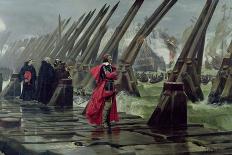 Richelieu (1585-1642) on the Sea Wall at La Rochelle, 1881-Henri-Paul Motte-Giclee Print