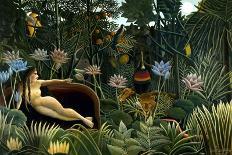 Tiger in a Tropical Storm (Surprised!)-Henri Rousseau-Stretched Canvas