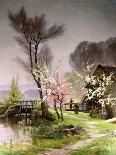 At the Watermill, Spring-Henri Saintain-Framed Giclee Print