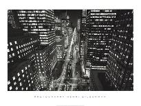 New York by Night-Henri Silberman-Framed Art Print