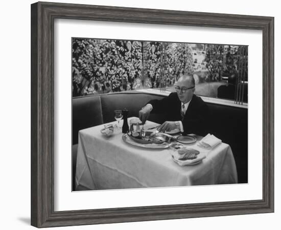 Henri Soule, Owner of the Pavillon Restaurant-Ralph Morse-Framed Photographic Print