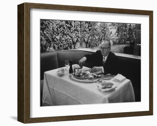 Henri Soule, Owner of the Pavillon Restaurant-Ralph Morse-Framed Photographic Print