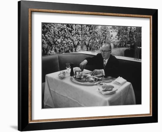 Henri Soule, Owner of the Pavillon Restaurant-Ralph Morse-Framed Photographic Print