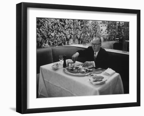 Henri Soule, Owner of the Pavillon Restaurant-Ralph Morse-Framed Photographic Print