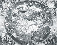Antique Map, Geographica, Ca. 1630-Henricus Hondius-Premium Giclee Print