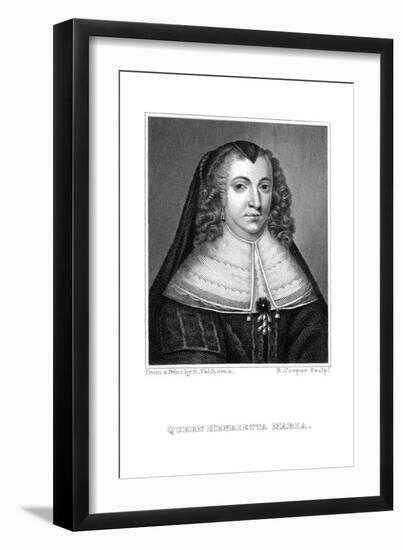 Henrietta Maria (1609-166). Queen Consort to King Charles I (1600-164), 19th Century-R Cooper-Framed Giclee Print