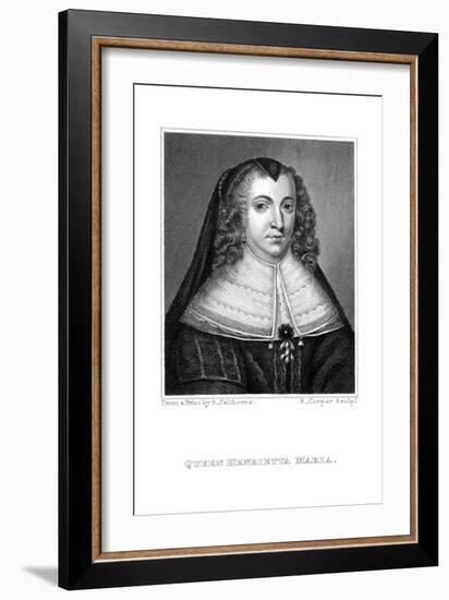 Henrietta Maria (1609-166). Queen Consort to King Charles I (1600-164), 19th Century-R Cooper-Framed Giclee Print