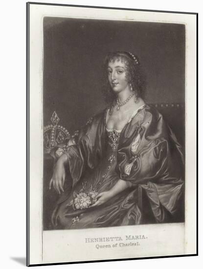 Henrietta Maria-Sir Anthony Van Dyck-Mounted Giclee Print