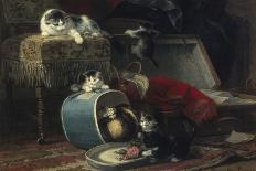 While Masters Away-Henriette Ronner-Knip-Giclee Print