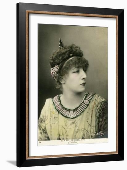 Henriette Rosine Bernard Aka Sarah Bernhardt (1844-1923) as “Théodora”, Play by Victorien Sardou, I-Paul Nadar-Framed Giclee Print