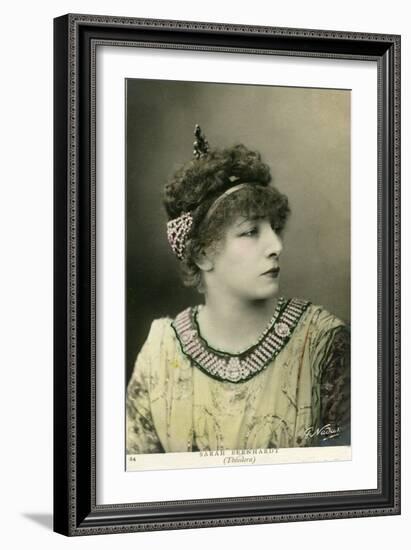 Henriette Rosine Bernard Aka Sarah Bernhardt (1844-1923) as “Théodora”, Play by Victorien Sardou, I-Paul Nadar-Framed Giclee Print