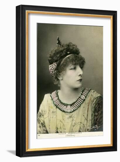 Henriette Rosine Bernard Aka Sarah Bernhardt (1844-1923) as “Théodora”, Play by Victorien Sardou, I-Paul Nadar-Framed Giclee Print