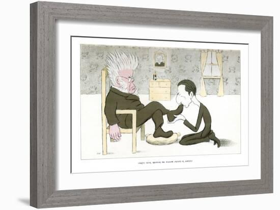 Henrik Ibsen, Receiving Mr William Archer in Audience, 1904-Max Beerbohm-Framed Giclee Print