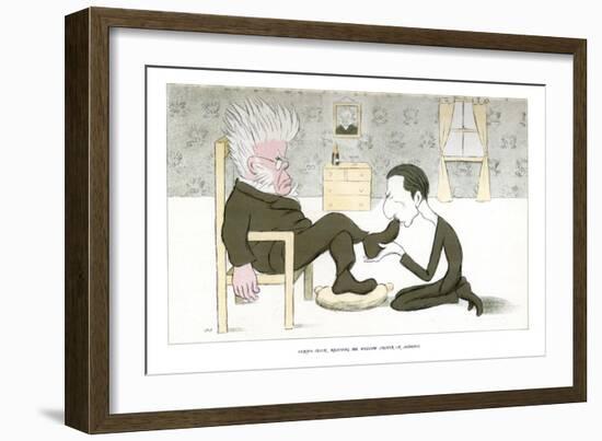 Henrik Ibsen, Receiving Mr William Archer in Audience, 1904-Max Beerbohm-Framed Giclee Print