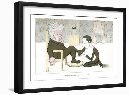 Henrik Ibsen, Receiving Mr William Archer in Audience, 1904-Max Beerbohm-Framed Giclee Print