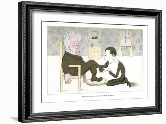 Henrik Ibsen, Receiving Mr William Archer in Audience, 1904-Max Beerbohm-Framed Giclee Print