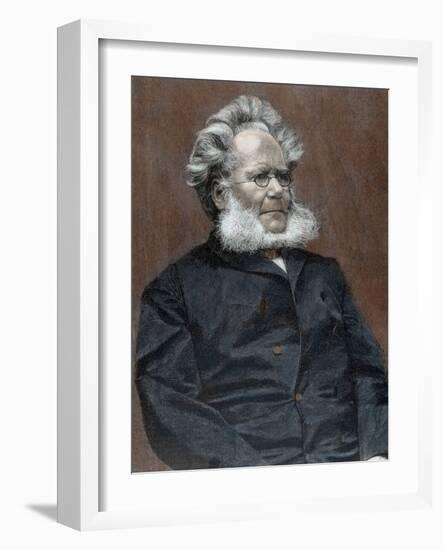 Henrik Ibsen (Skien, 1828-Christiania, 1906). Norwegian Writer-Prisma Archivo-Framed Photographic Print